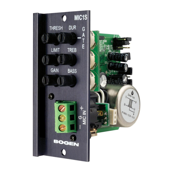 Bogen MIC1S Install Manual