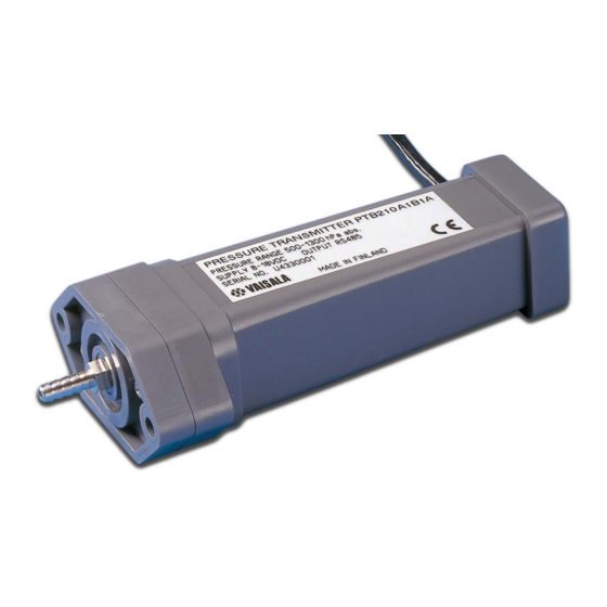 Vaisala PTB210 Series User Manual