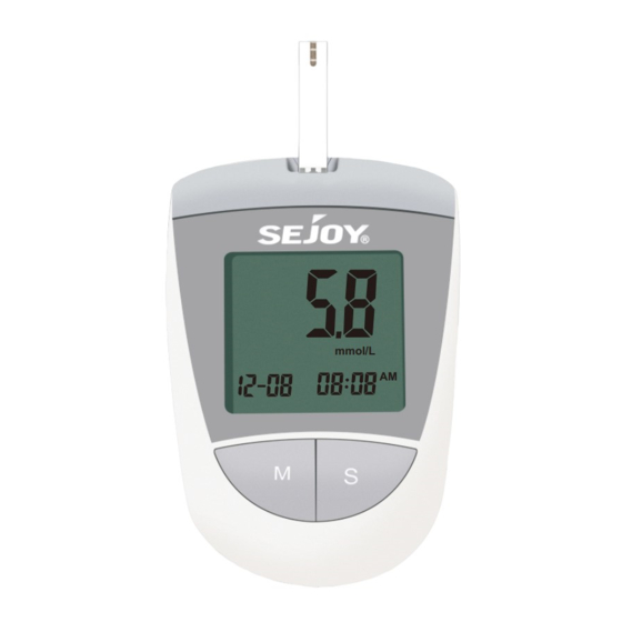 Sejoy BG-208 Owner's Booklet