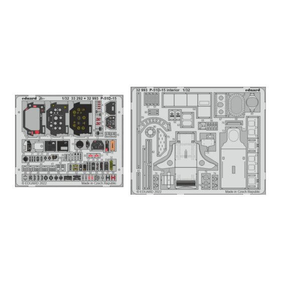 Eduard P-51D-15 interior Assembly Instructions