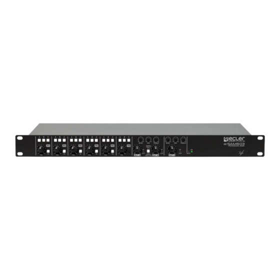 Ecler essentials eSAM603 User Manual