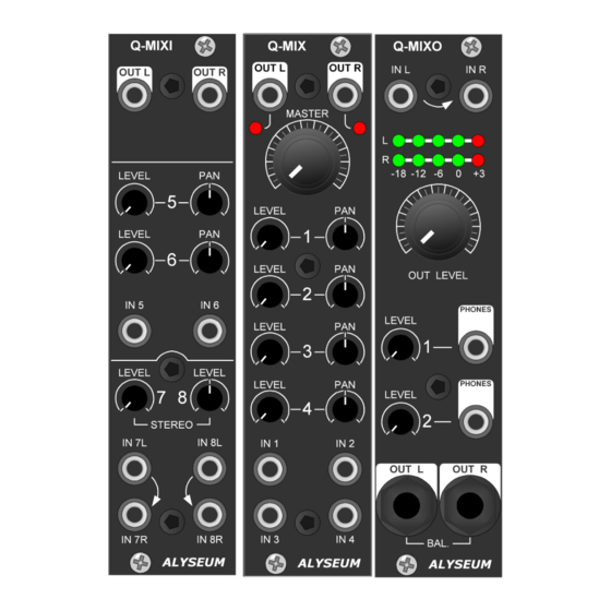 Alyseum Q-MIXI User Manual
