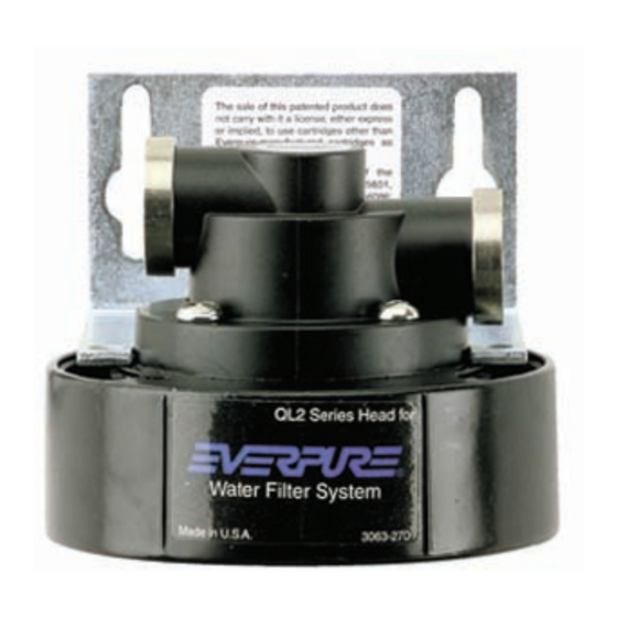 Everpure Single Head EV9272-19 Specification Sheet