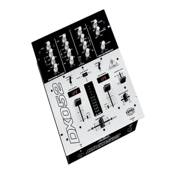 Behringer Pro Mixer DX052 Technical Specifications