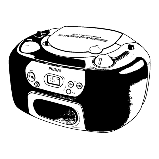 Philips AZ 1110 Instructions For Use Manual