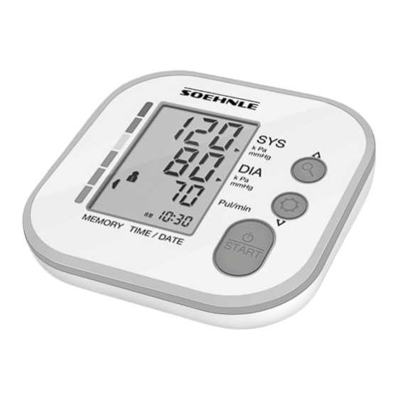 Soehnle SYSTO MONITOR 180 Instructions For Use Manual