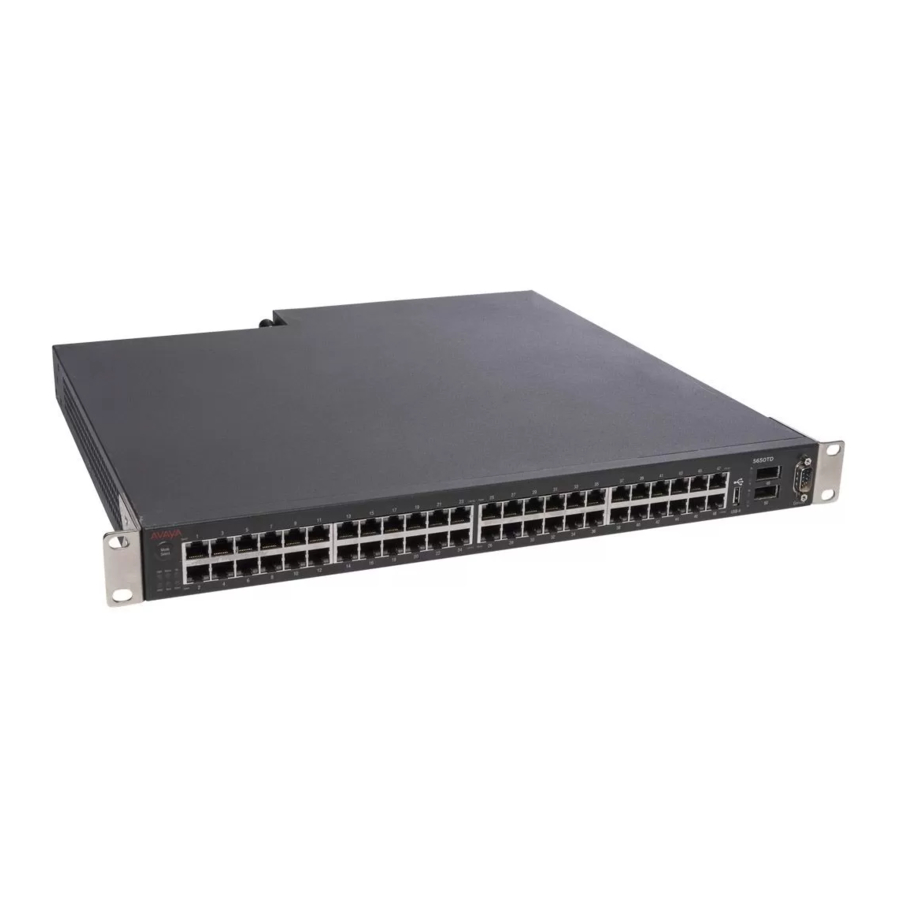 Avaya 5520-48T-PWR Installation Manual