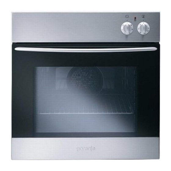 Gorenje B3350E Instructions For Use, Installation, And Connection