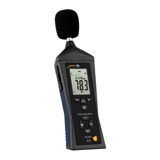 PCE Instruments PCE-322ALEQ Instruction Manual