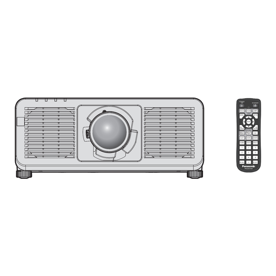 Panasonic PT-REQ15 Operating Instructions Manual