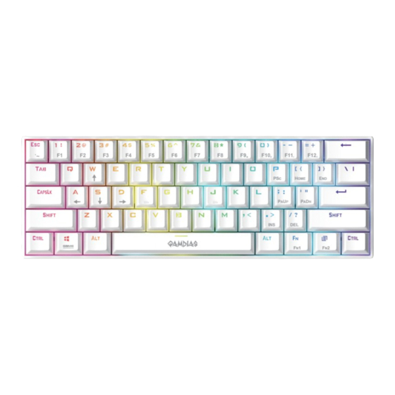 GAMDIAS HERMES E3 RGB Quick Installation Manual