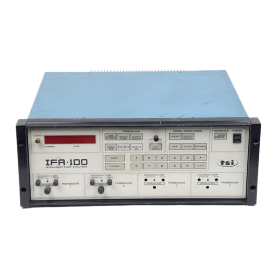 TSI Incorporated IFA 100 Manual