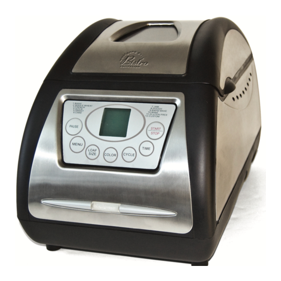 Wolfgang Puck Bread and Dessert Maker BBME025 Use And Care Manual