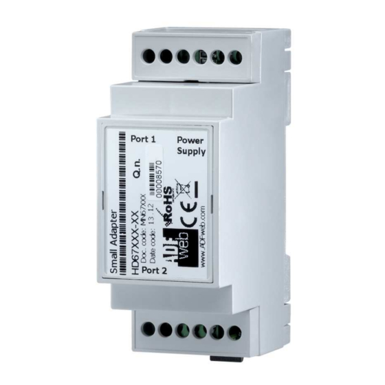 ADF Web HD67949-B2 User Manual