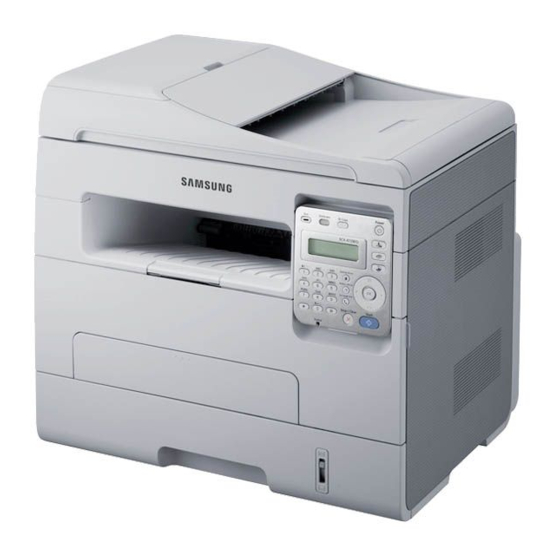 Samsung SCX-4729FD 28ppm Mono Multifunction Printer Quick Installation Manual