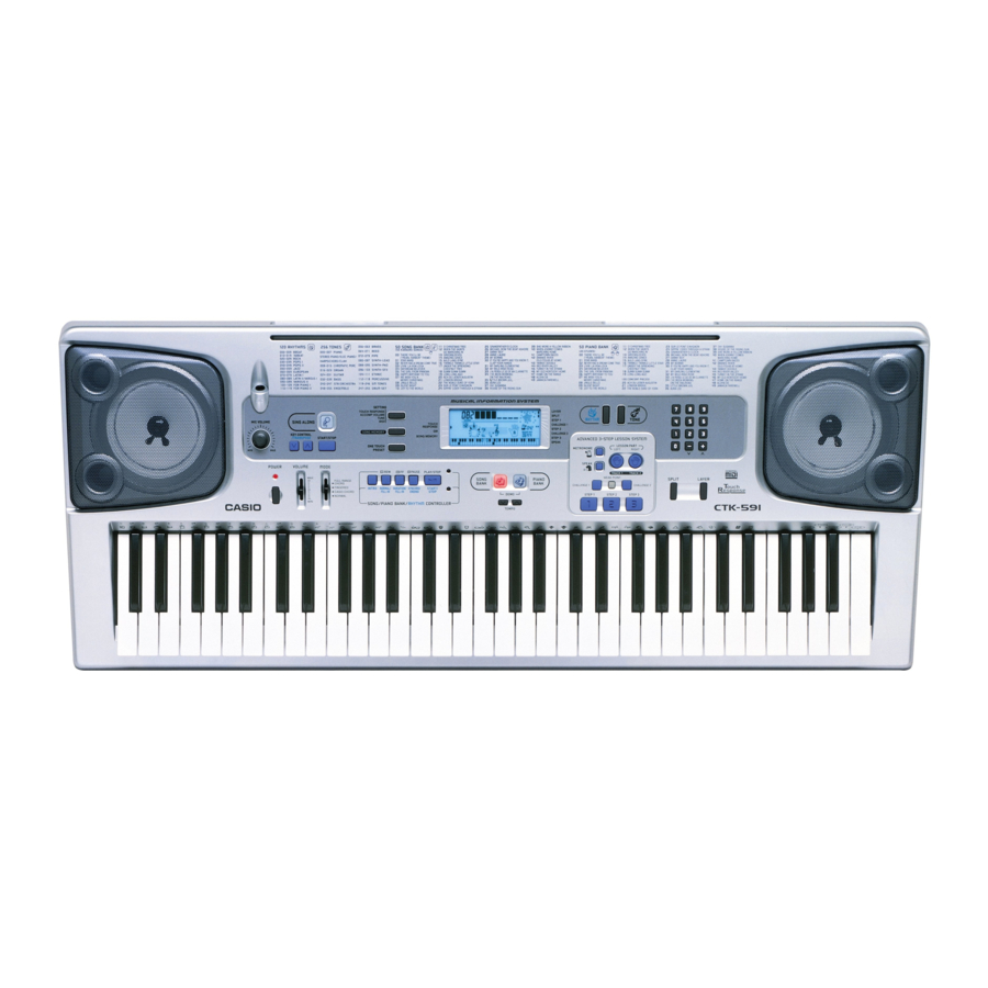 Casio CTK 591 - Full-Size 61 Key Keyboard Manuals