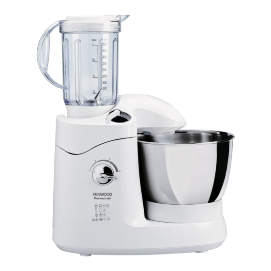 User Manuals: Kenwood KM185 Food Processor Parts