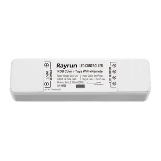 Rayrun NT30 Quick Start Manual