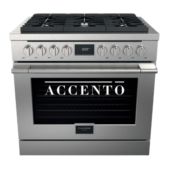 FULGOR Accento F4PDF366S1 Use & Care Manual