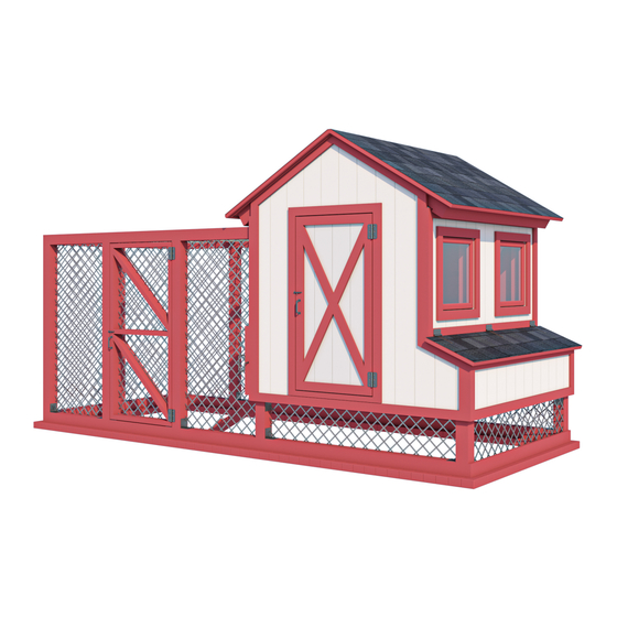 EASY COOPS Chicken Coop Plan 6x14 Assembly Instructions Manual