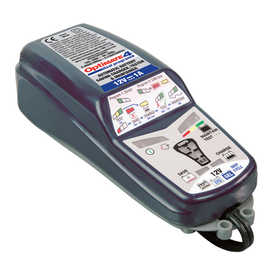 TecMate OptiMate 4 Dual Program Instructions For Use Manual