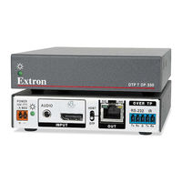 Extron electronics DTP T/R DP 330 Setup Manual
