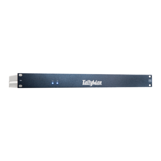 User Manuals: TSL Tallyman TM1 Broadcast Control System