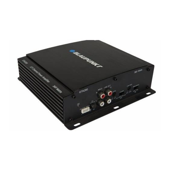 Blaupunkt GTA 260 Manual