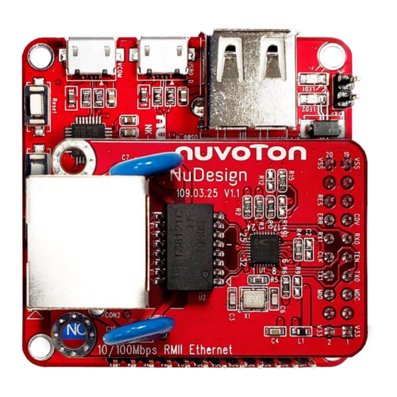 Nuvoton NuMaker RTU NUC980 Manuals