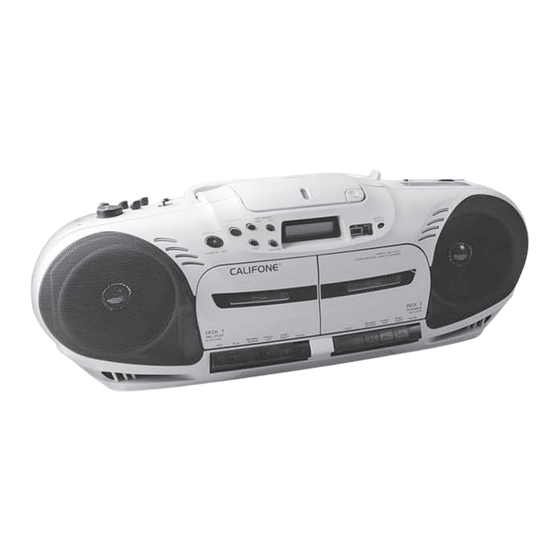 Califone Performer+ 2455AV-02 Owner's Manual