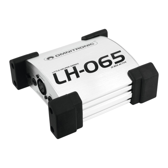 Omnitronic Little Helper Series User Manual