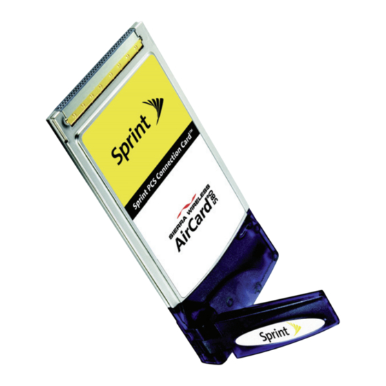 Sierra Wireless Sprint AirCard 580 User Manual