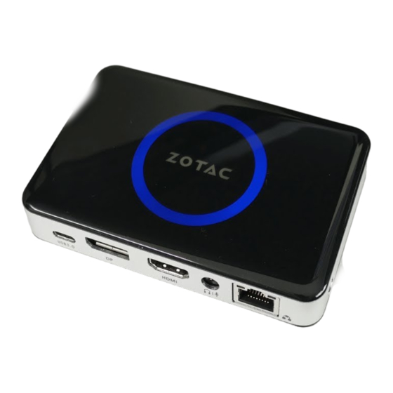 Zotac P Series Quick Start Manual