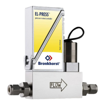 BRONKHORST EL-PRESS P-502CM Quick Start Manual