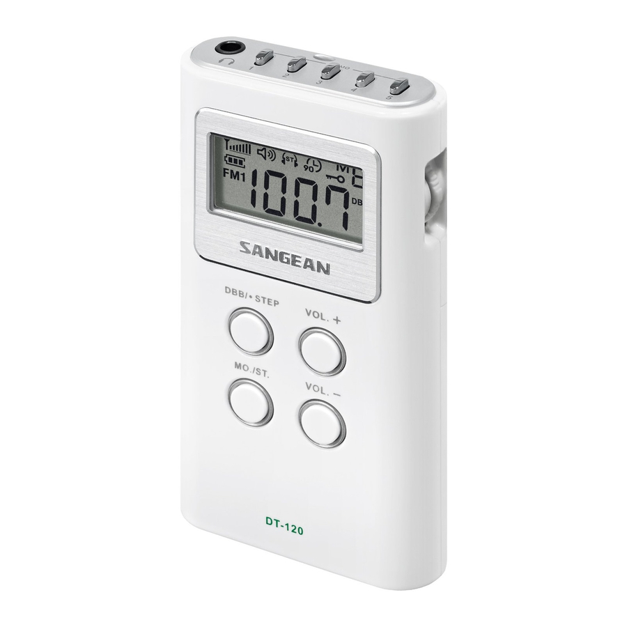 Sangean DT-120 Specifications