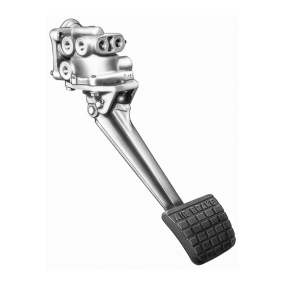 BENDIX E-5 BRAKE VALVE Manual