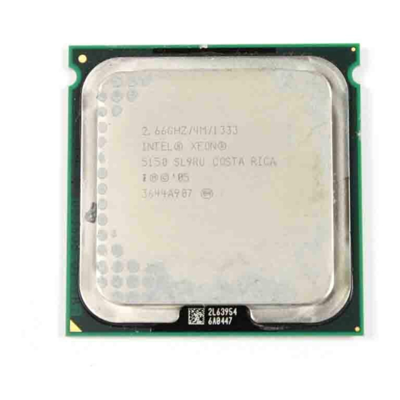 Intel 5100 Series Instruction Manual