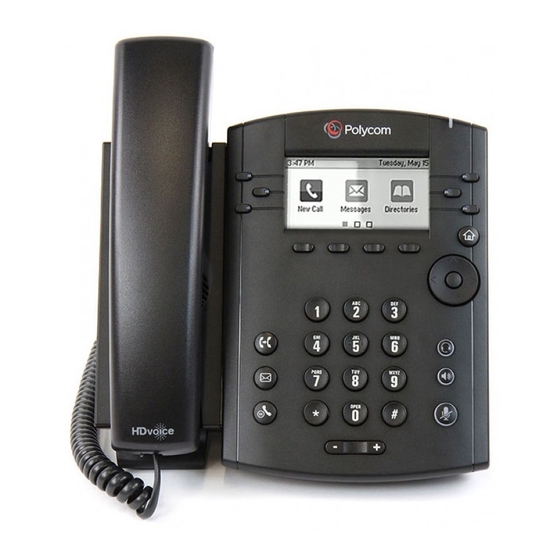 Polycom VVX 300 Series Quick Reference Manual