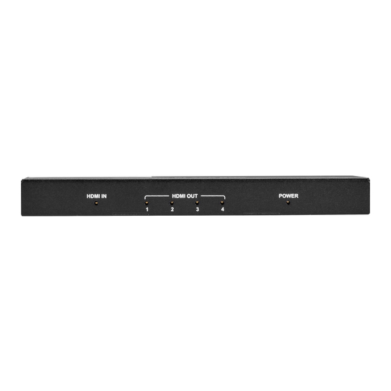 Black Box VSP-HDMI2-1X4 HDMI Splitter Manuals