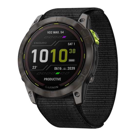 Garmin ENDURO 2 Quick Start Manual