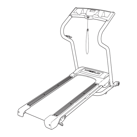 Weslo Cadence G25 Treadmill User Manual