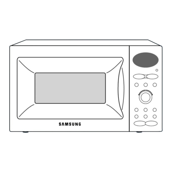 Samsung C100R-5D Microwave Oven Manuals