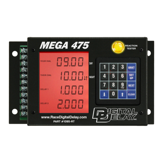 DIGITAL DELAY Mega 475 Instruction Manual