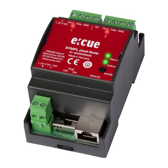 Osram e:cue SYMPL pixel Node Information For Use
