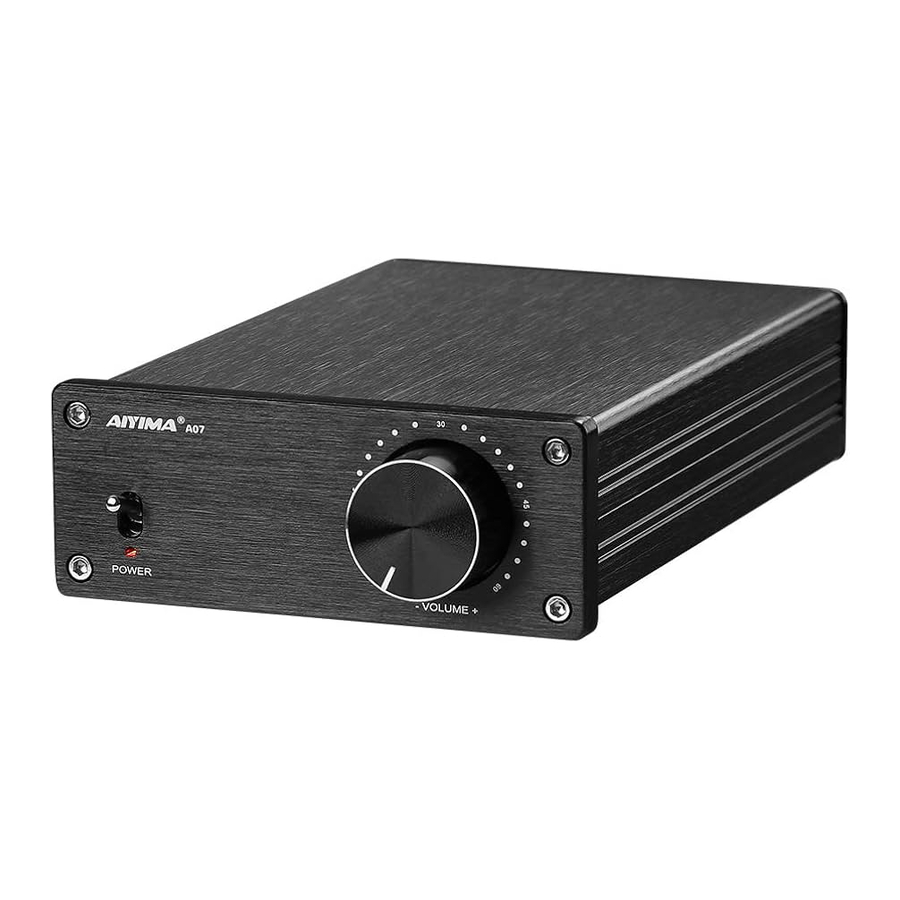 AIYIMA A07 - 2.0-Channel Power Amplifier Manual