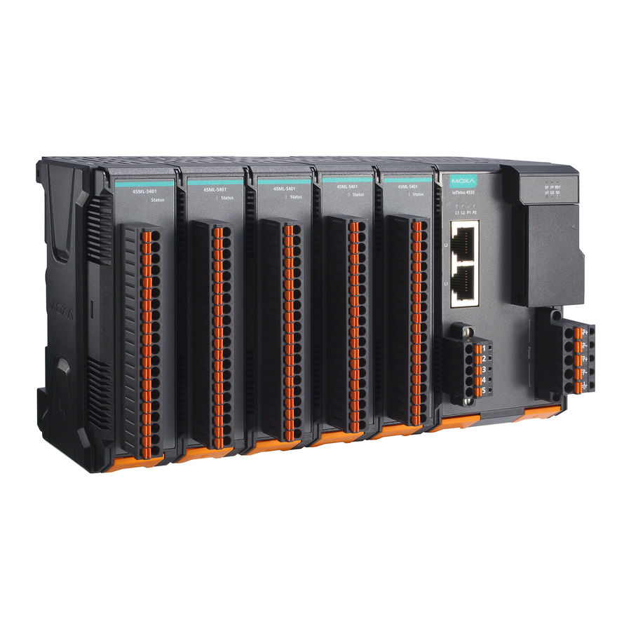 Moxa Technologies ioThinx 4500 Series Quick Installation Manual