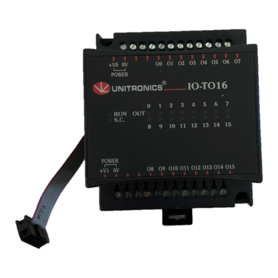 Unitronics IO-TO16 Manual