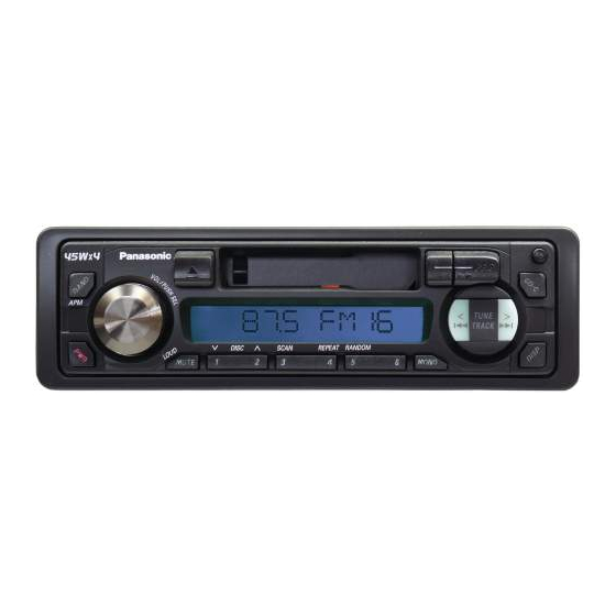 Panasonic CQ-RD153N Service Manual