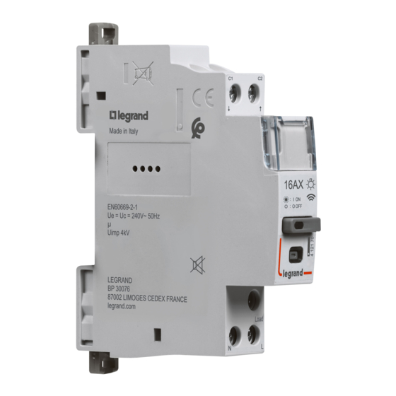 LEGRAND 4 121 70 Quick Start Manual