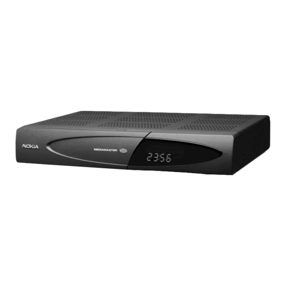 User Manuals: Nokia MEDIAMASTER 9800 S DVR